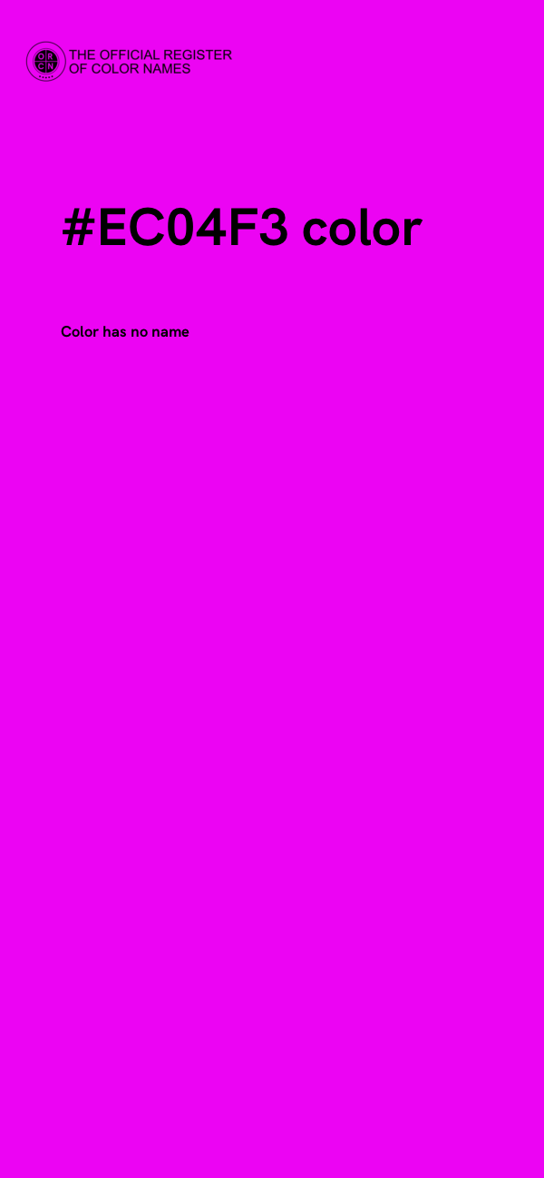 #EC04F3 color image