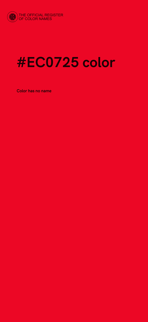 #EC0725 color image
