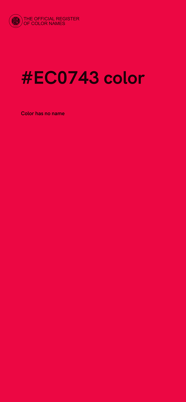 #EC0743 color image