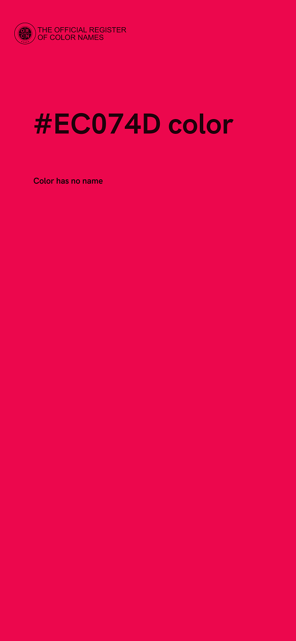 #EC074D color image
