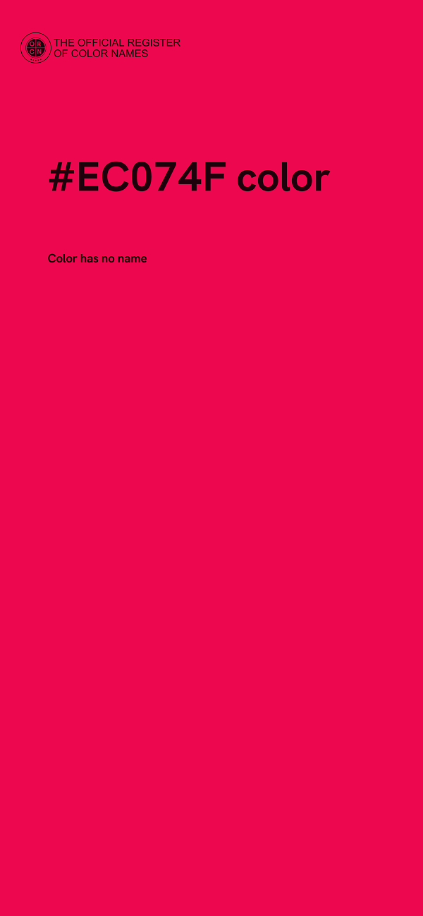 #EC074F color image