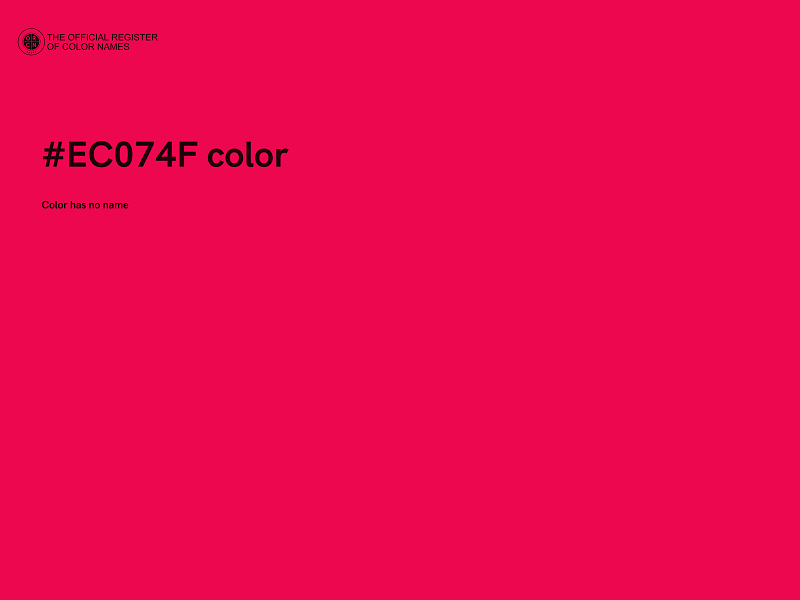 #EC074F color image