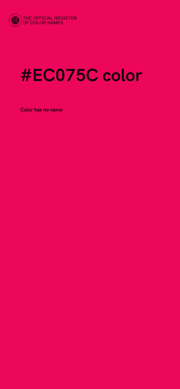 #EC075C color image