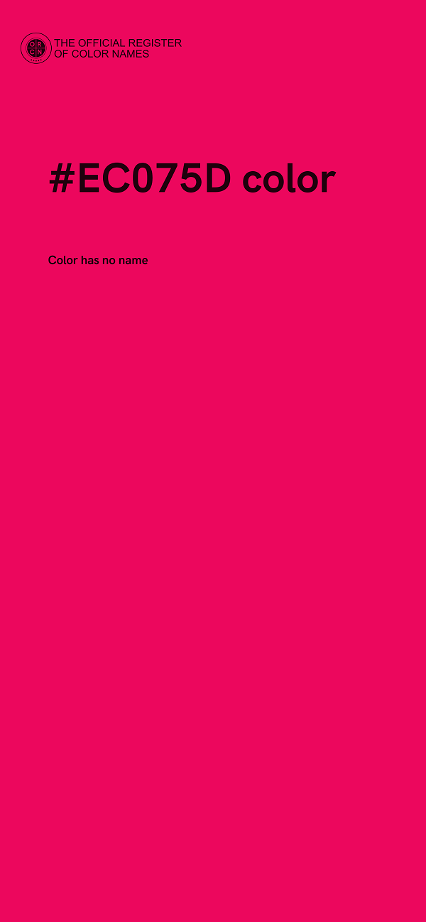 #EC075D color image
