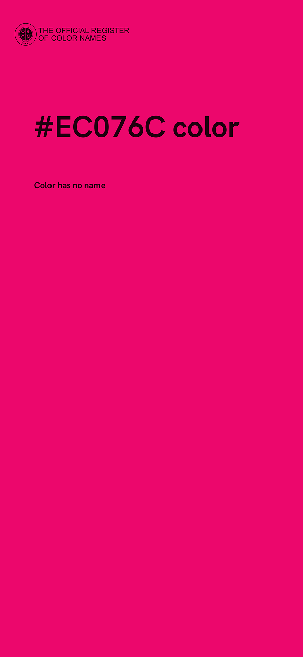 #EC076C color image