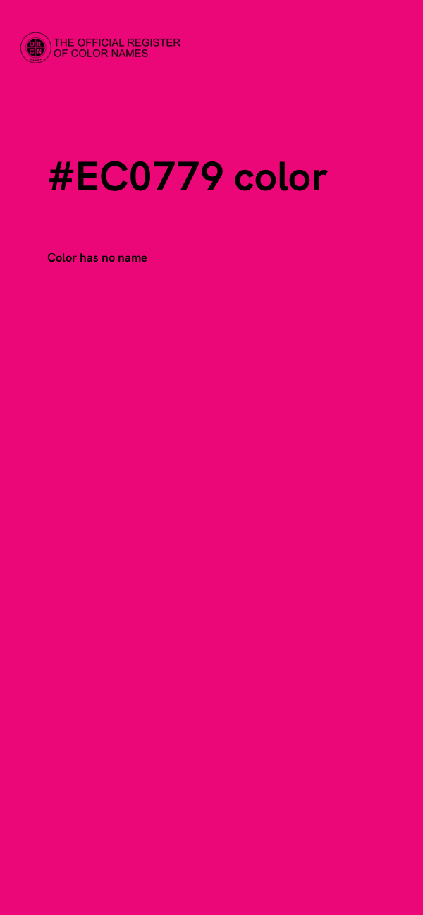 #EC0779 color image