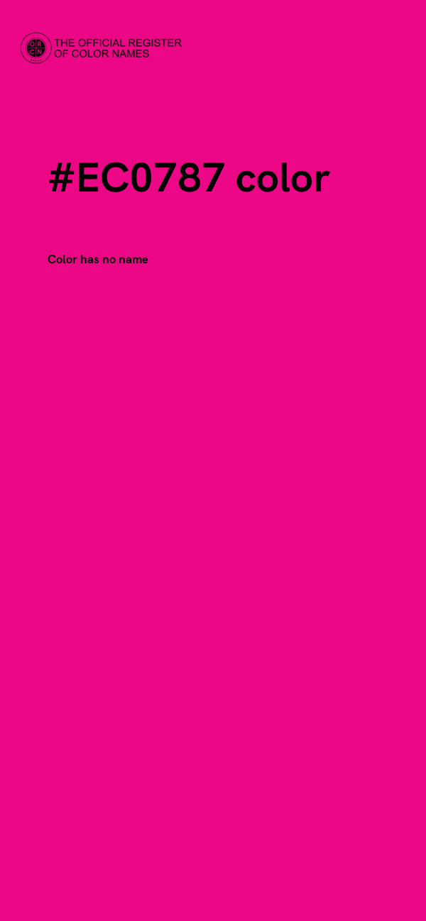 #EC0787 color image