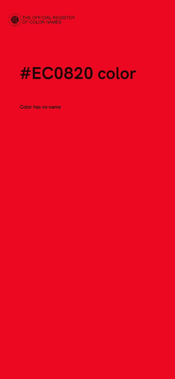 #EC0820 color image