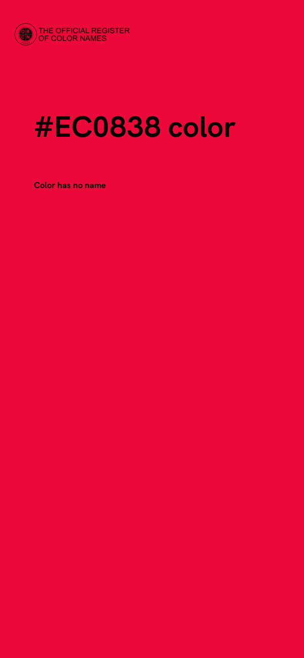 #EC0838 color image