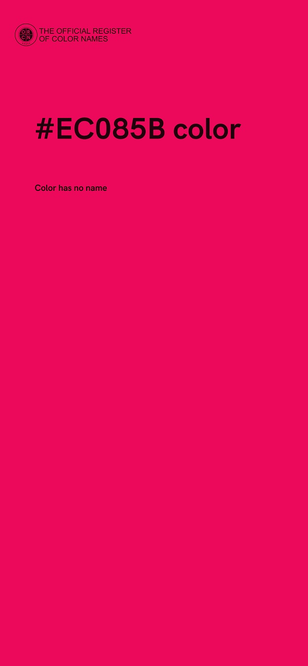 #EC085B color image