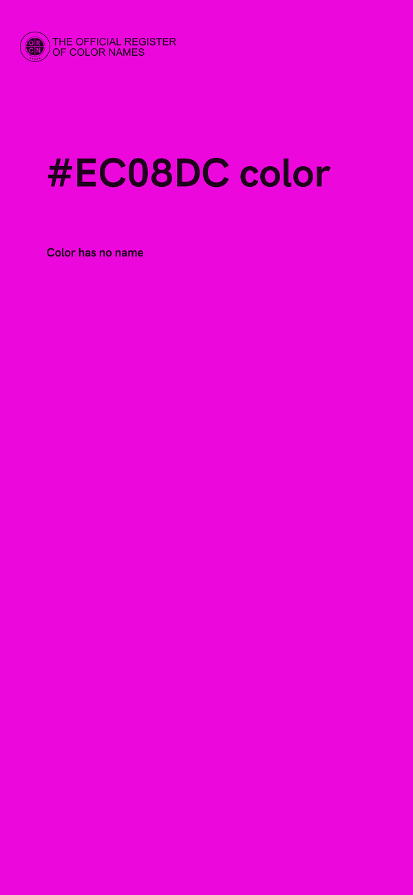 #EC08DC color image