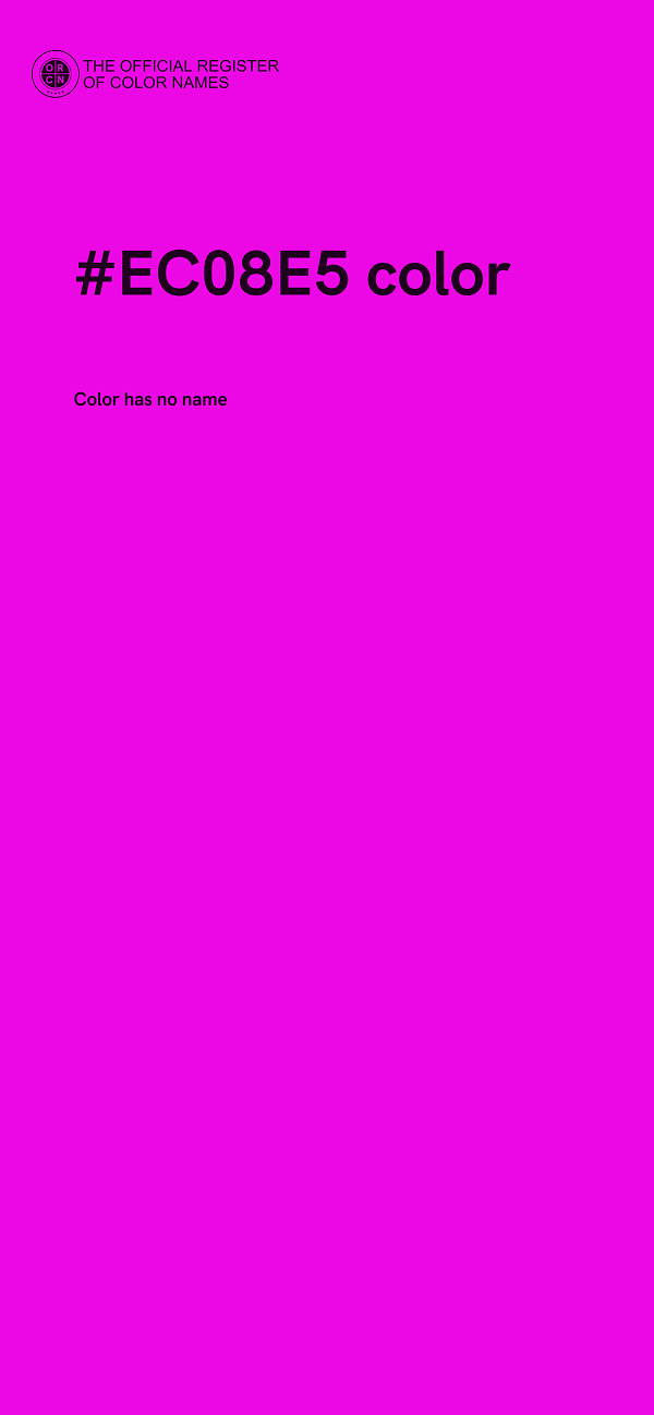 #EC08E5 color image