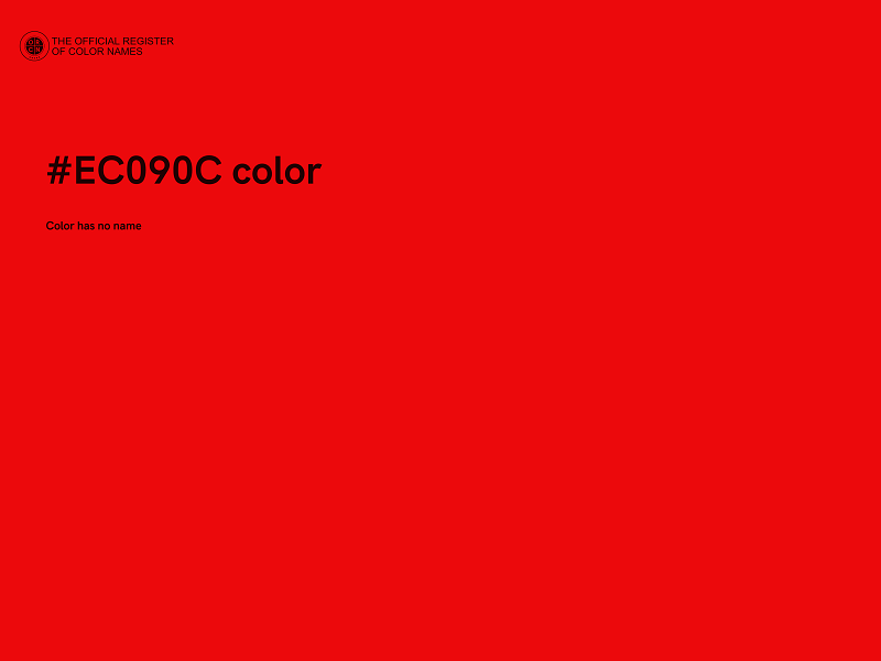 #EC090C color image