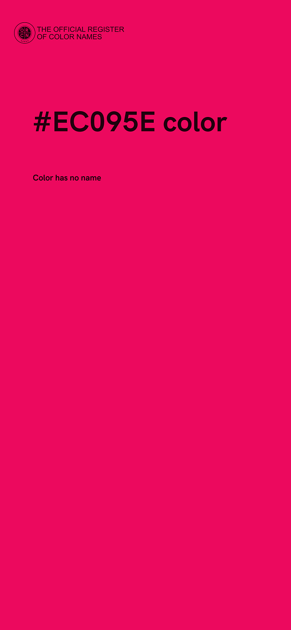 #EC095E color image