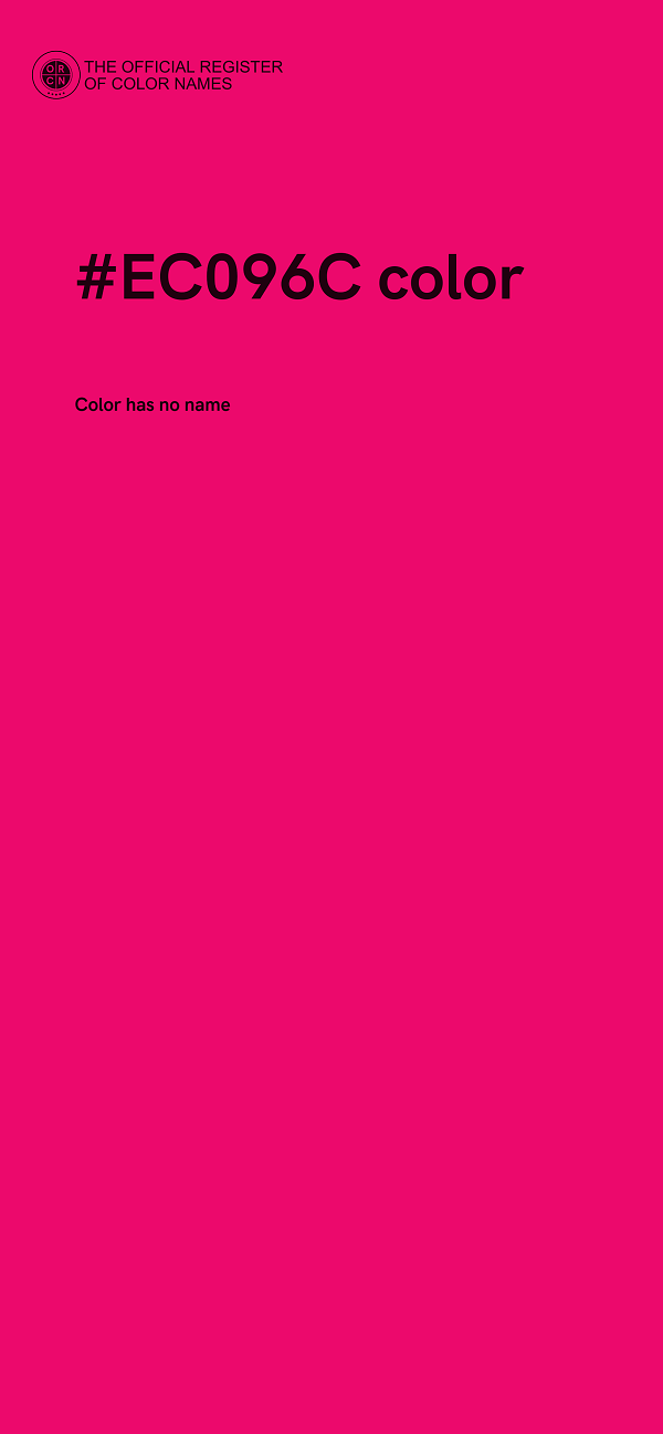 #EC096C color image