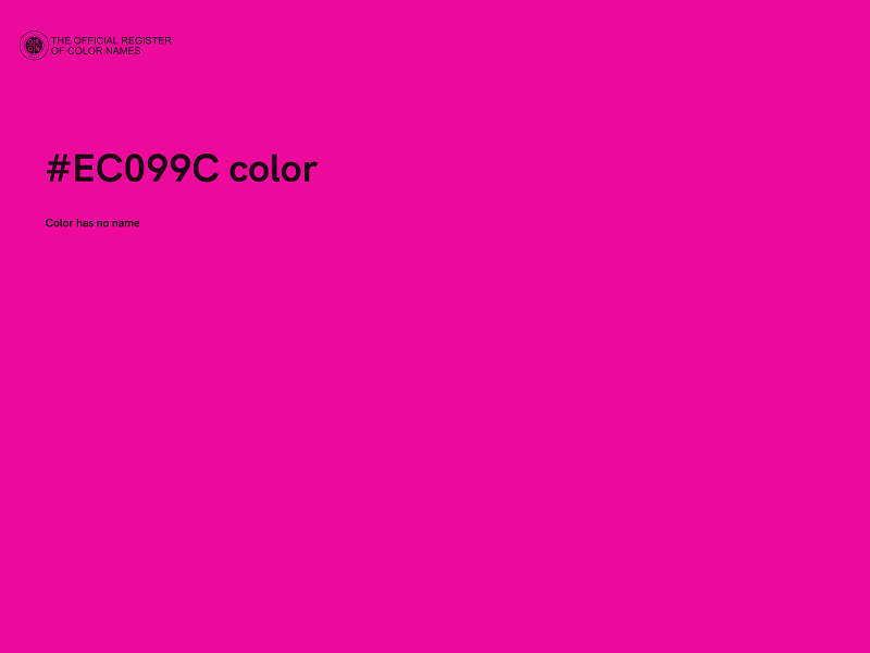 #EC099C color image