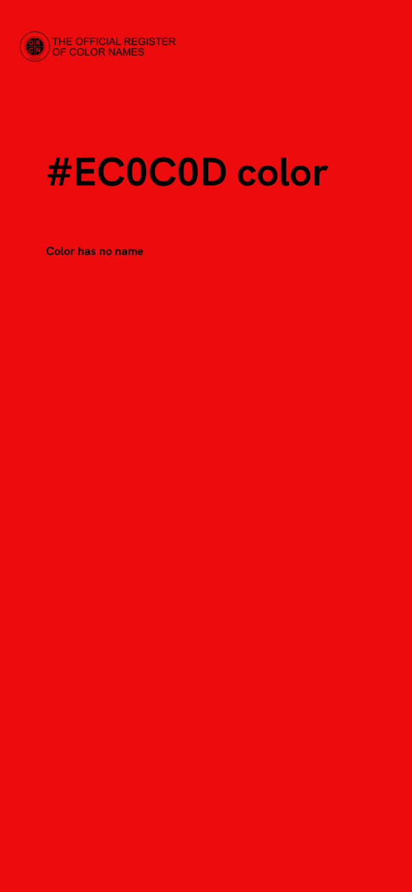 #EC0C0D color image