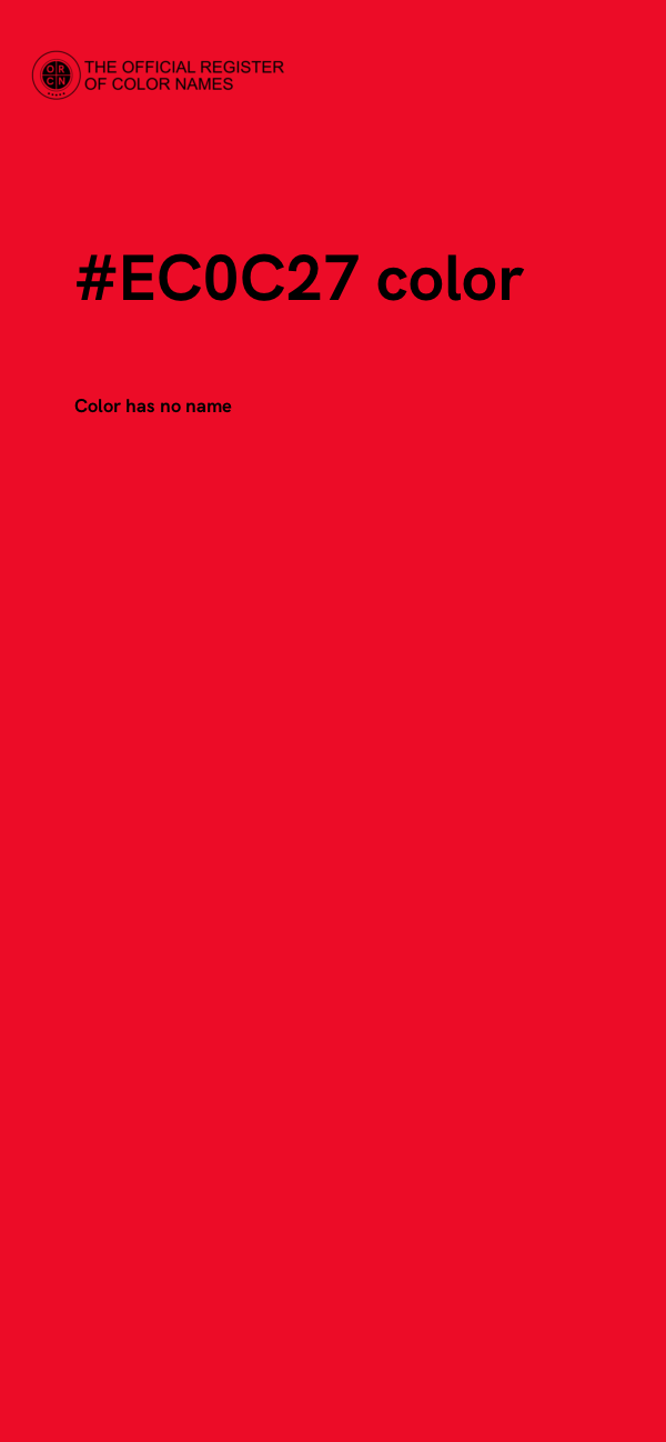 #EC0C27 color image