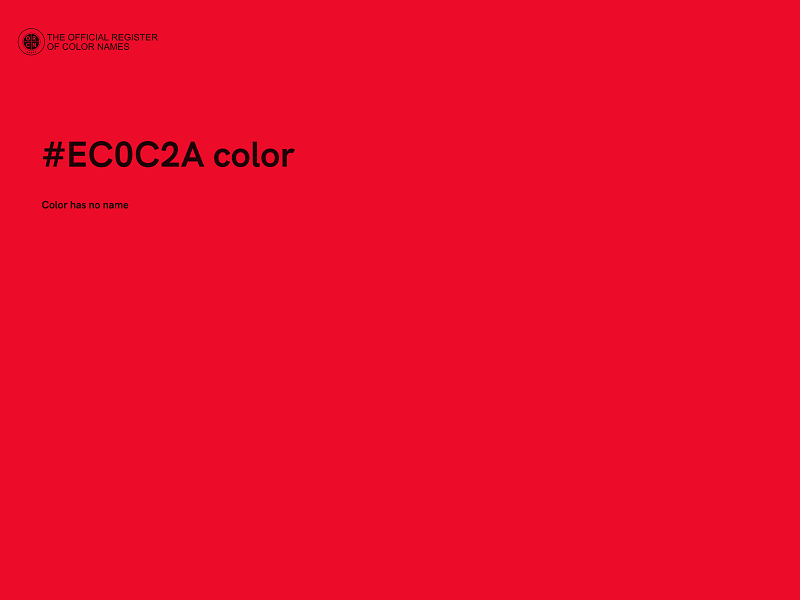 #EC0C2A color image