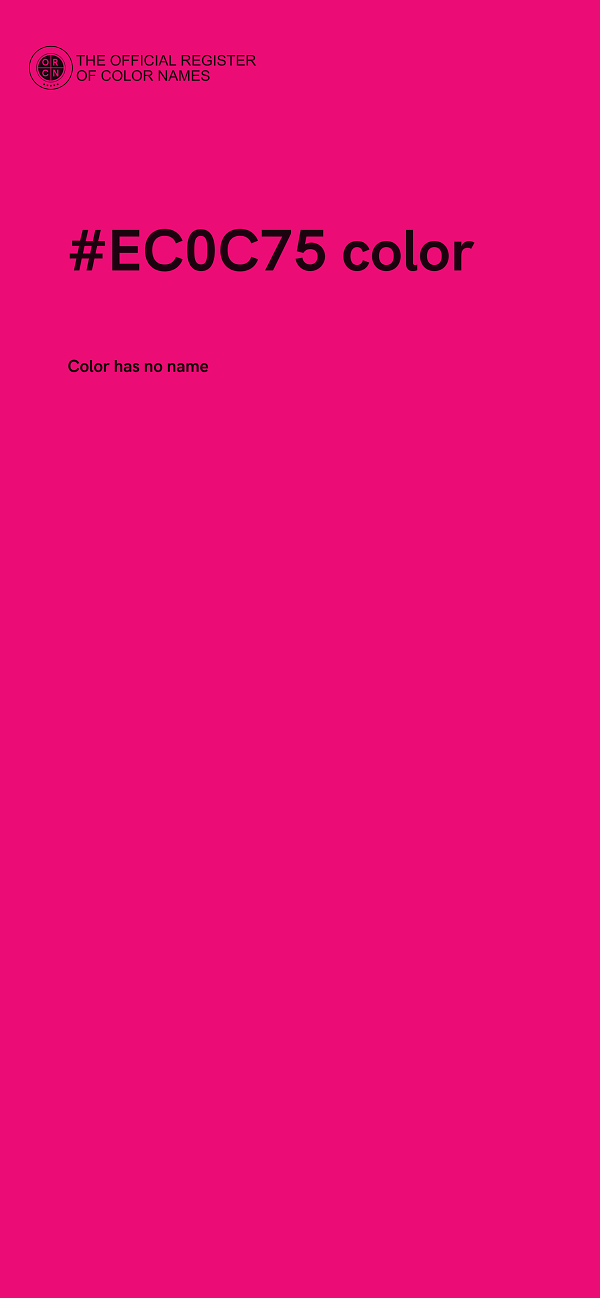 #EC0C75 color image