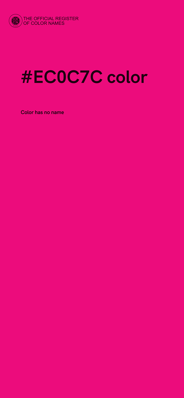 #EC0C7C color image