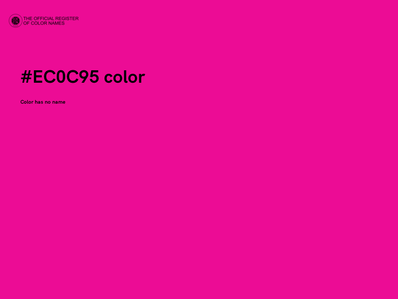 #EC0C95 color image