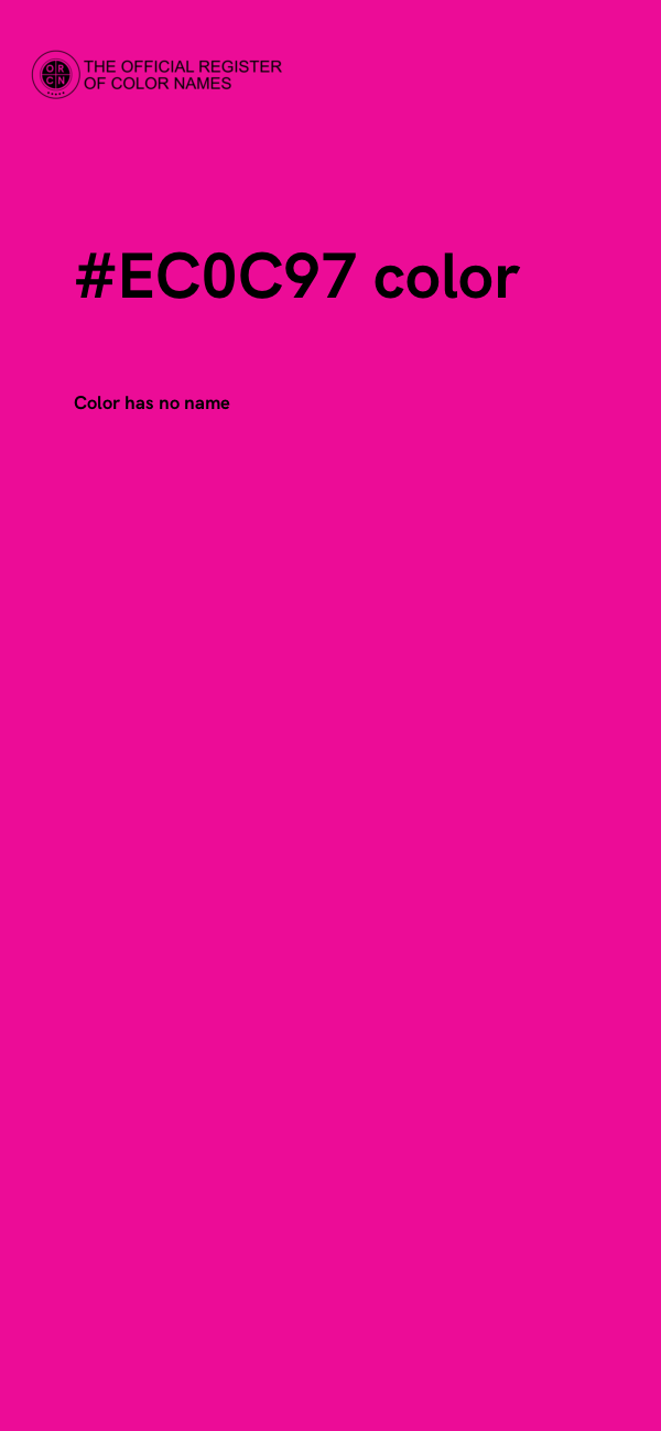 #EC0C97 color image