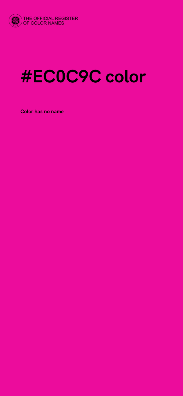 #EC0C9C color image