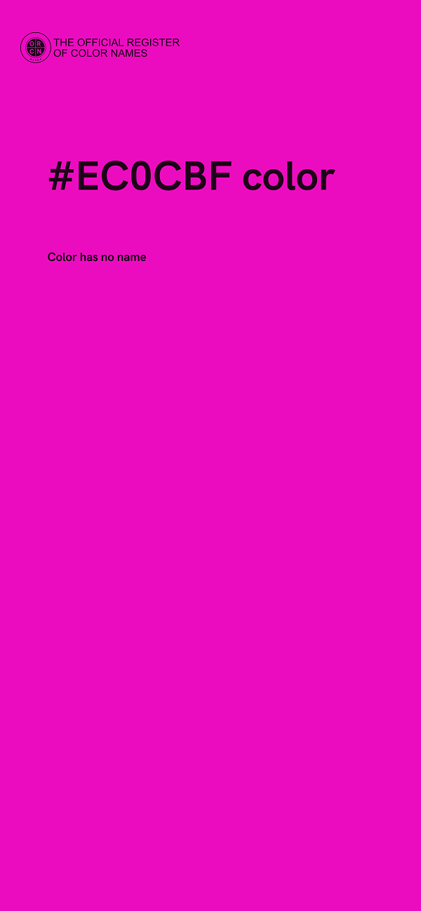 #EC0CBF color image