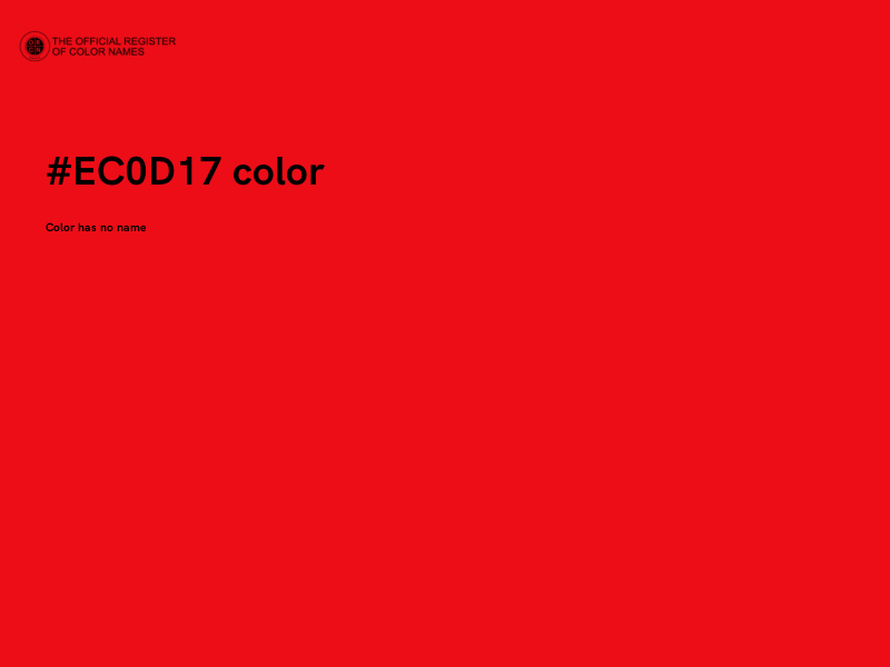 #EC0D17 color image