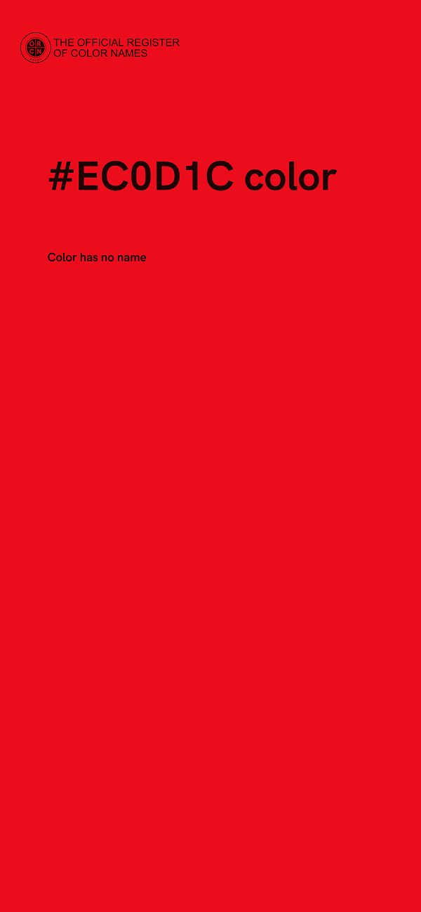 #EC0D1C color image