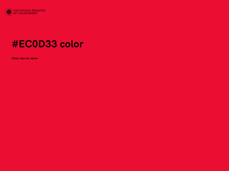 #EC0D33 color image