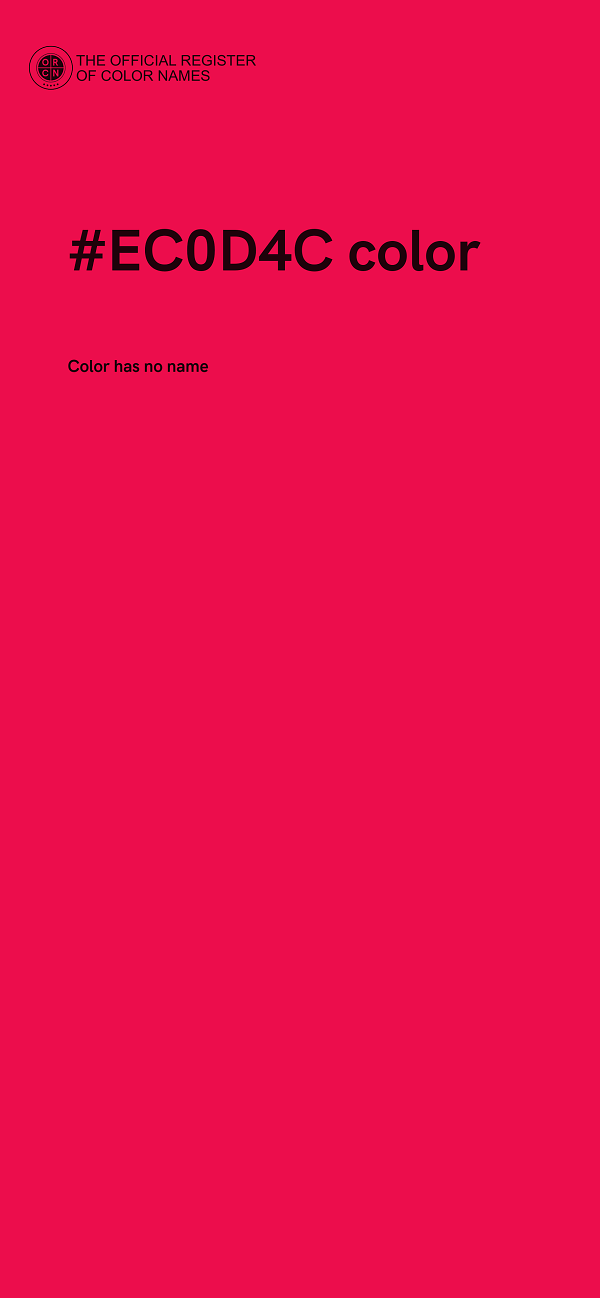 #EC0D4C color image