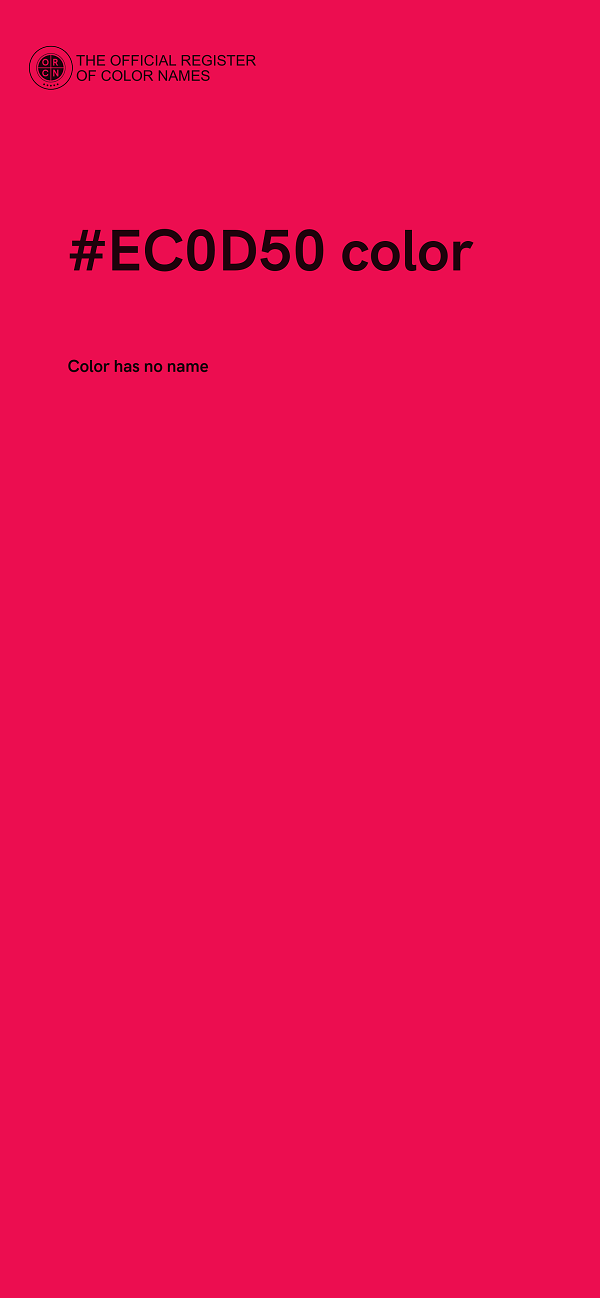 #EC0D50 color image