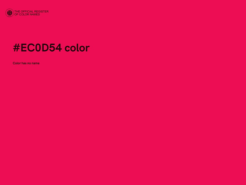 #EC0D54 color image