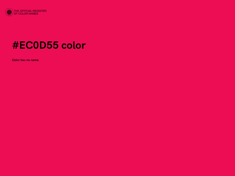#EC0D55 color image