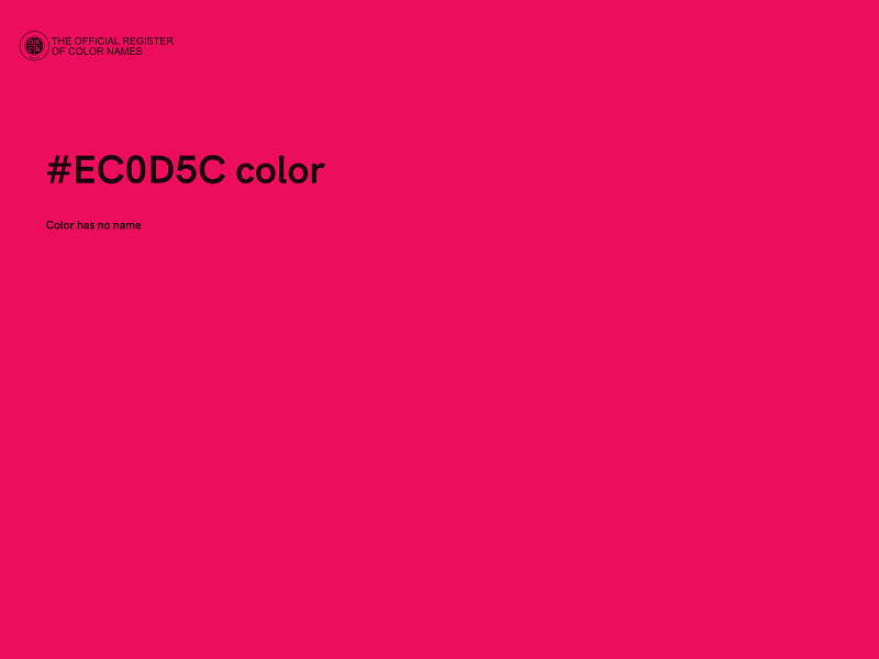 #EC0D5C color image