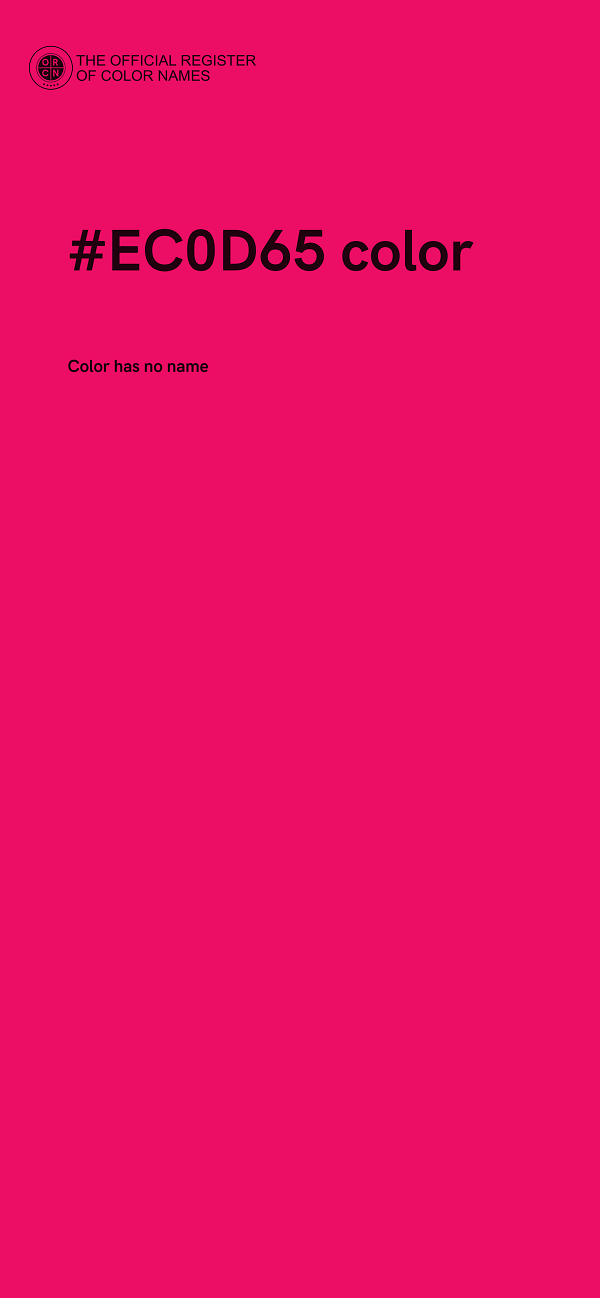 #EC0D65 color image