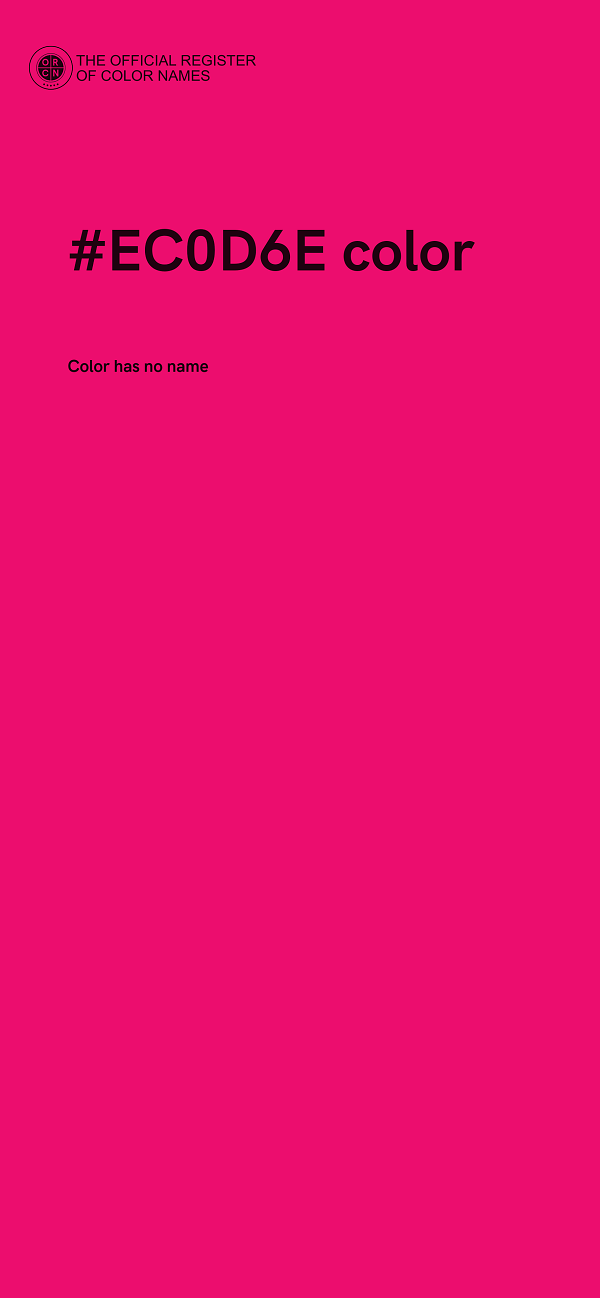 #EC0D6E color image