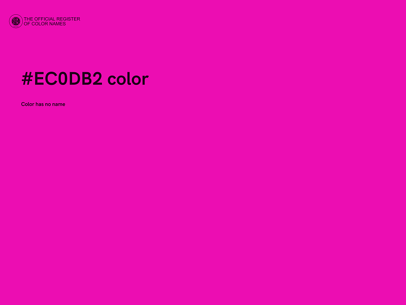 #EC0DB2 color image