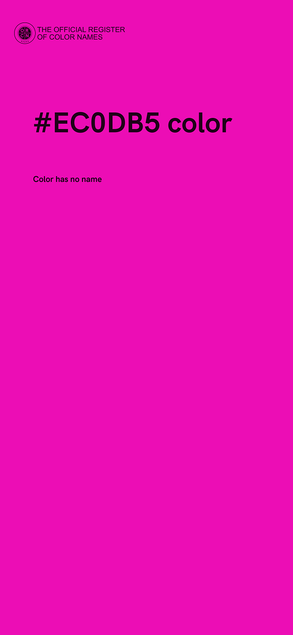 #EC0DB5 color image