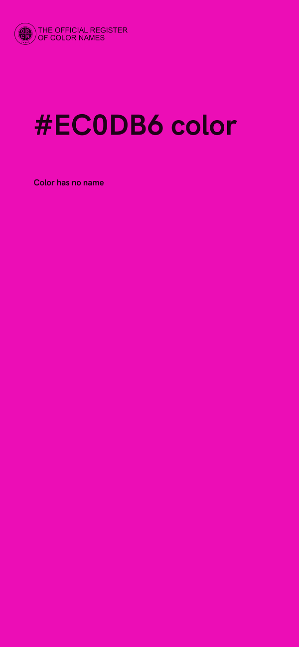 #EC0DB6 color image