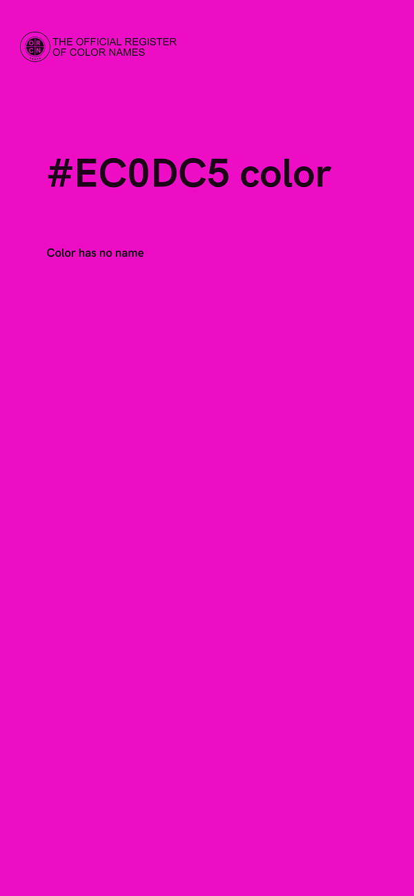 #EC0DC5 color image