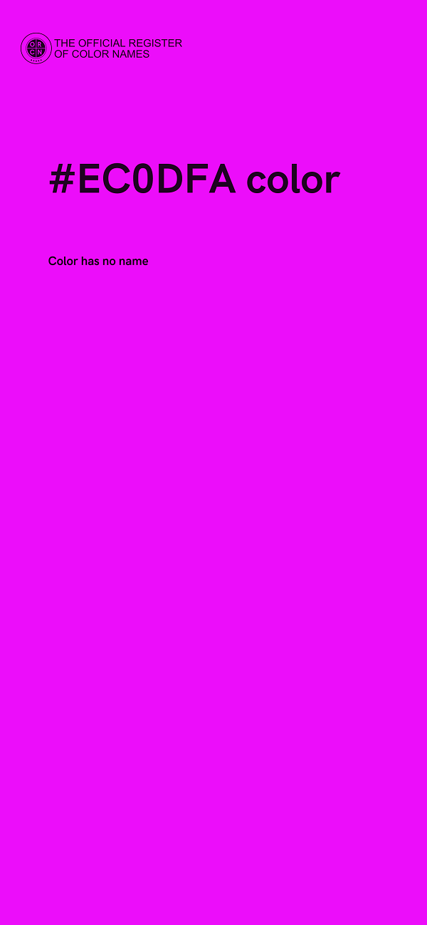 #EC0DFA color image