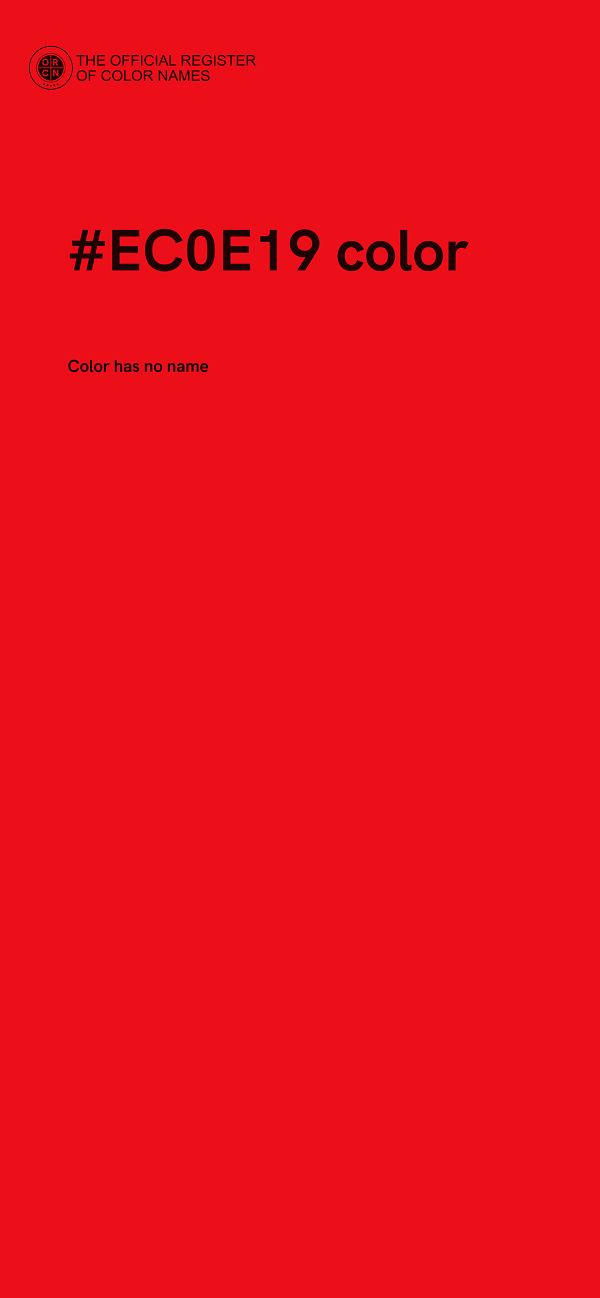 #EC0E19 color image