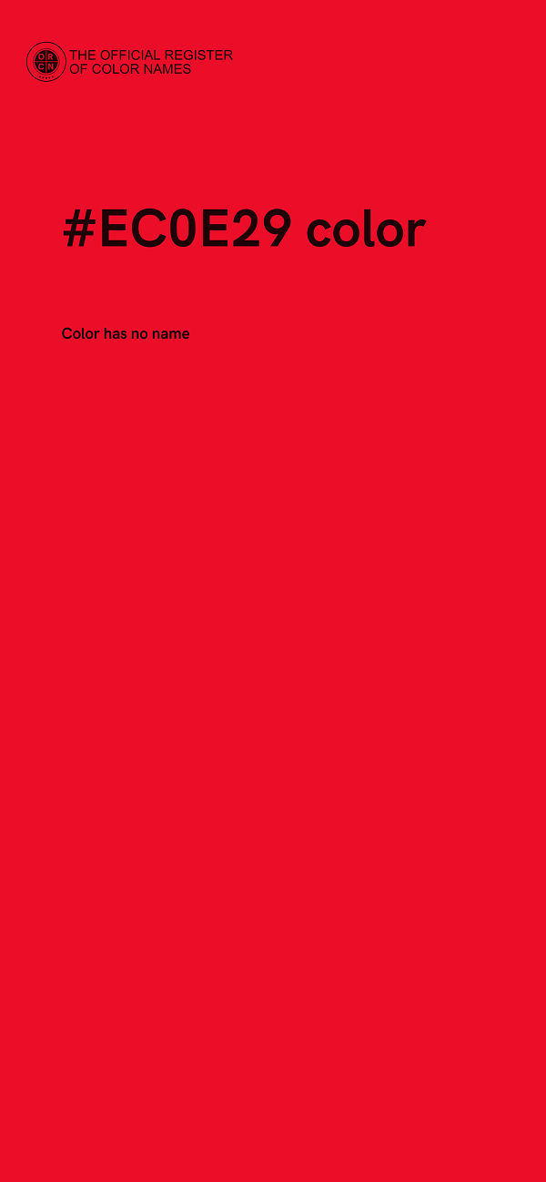 #EC0E29 color image