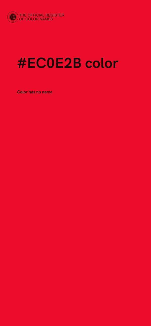 #EC0E2B color image