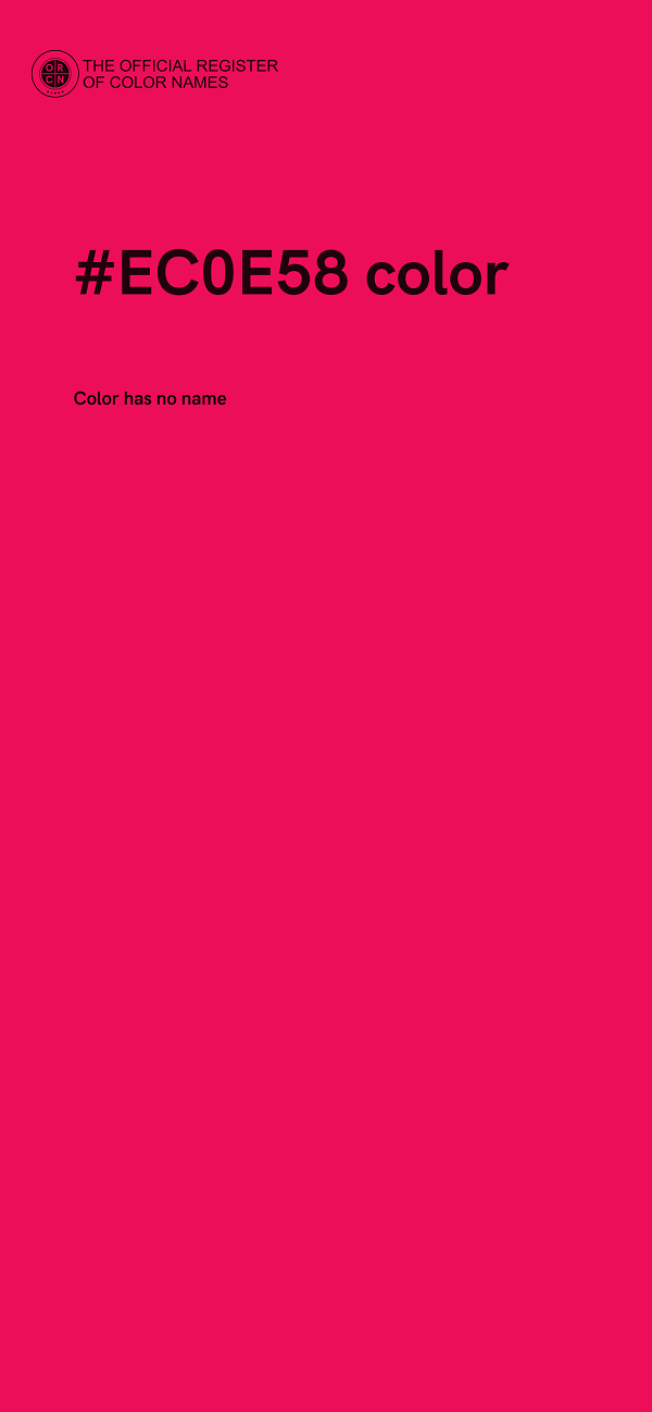#EC0E58 color image