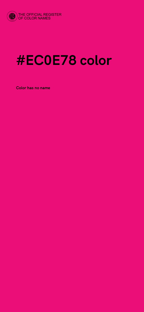 #EC0E78 color image