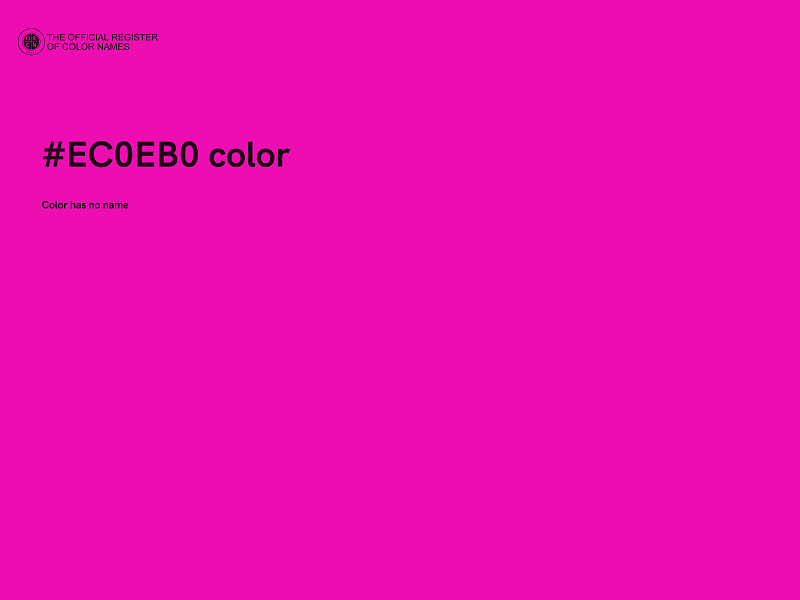 #EC0EB0 color image